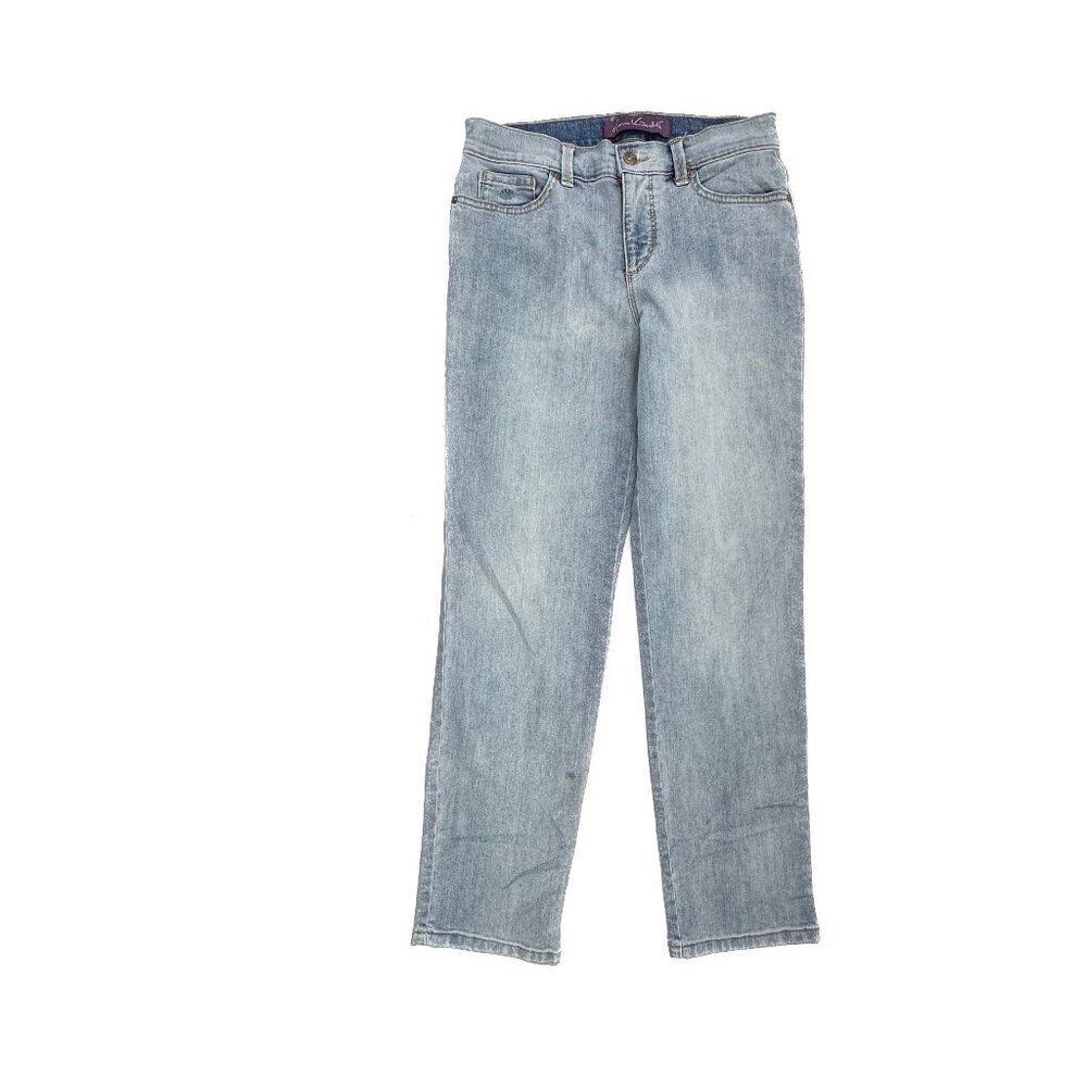 Gloria Vanderbilt Amanda Straight Leg Women's size 4P Blue Denim jeans